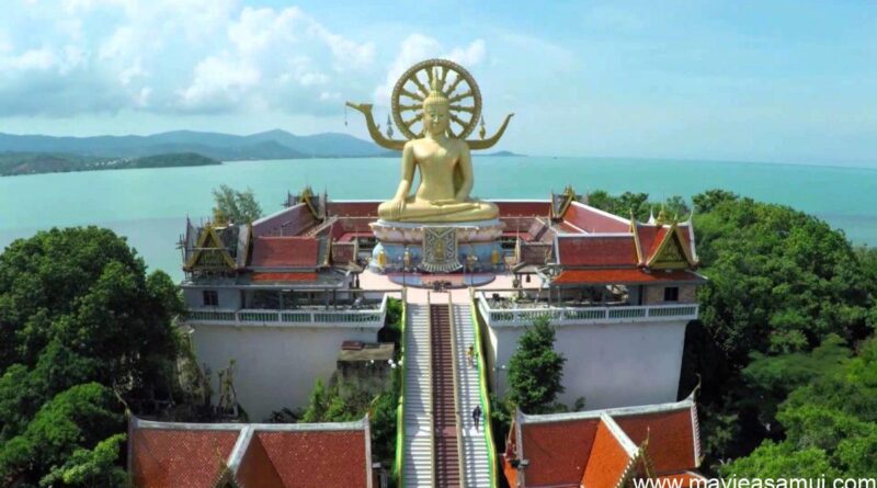Big Buddha a Koh Samui vue aérienne