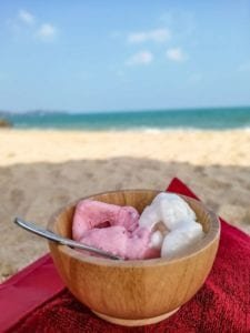 Glaces artisanales Rossini sur la plage de Lamai Beach, La Bohemia