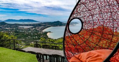 La terrasse du Heart Shape Mountain Seaview a Koh Samui