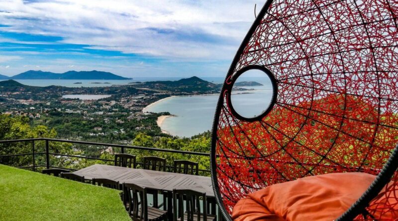 La terrasse du Heart Shape Mountain Seaview a Koh Samui