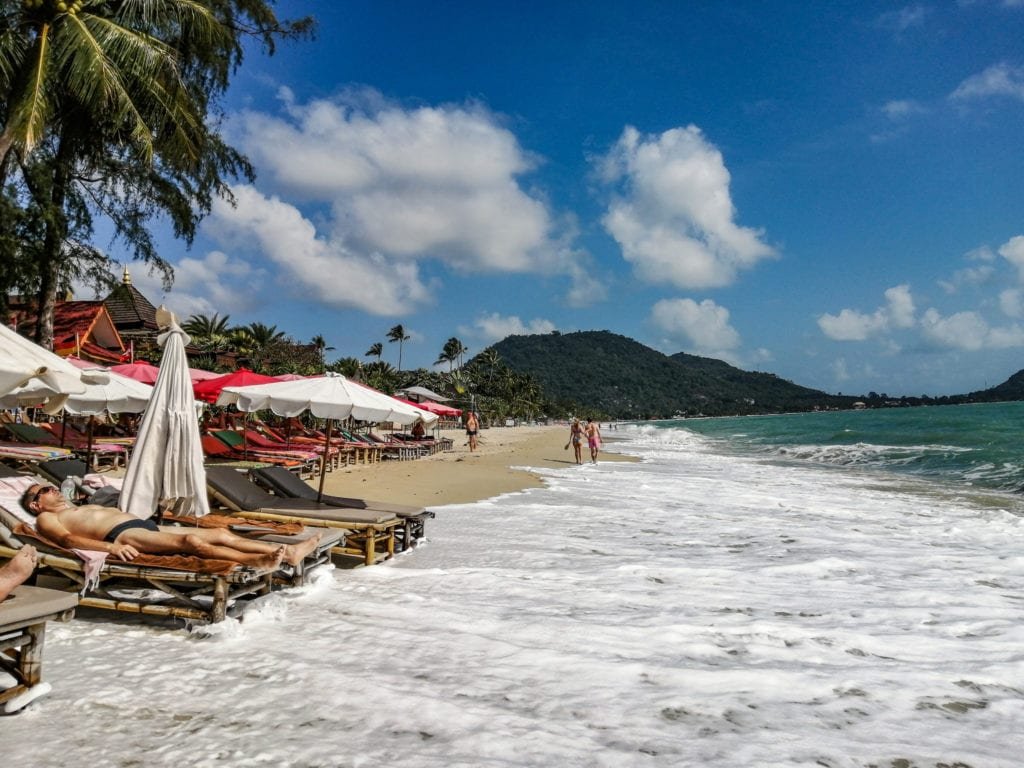 Plage devant le No Stress a Lamai Beach