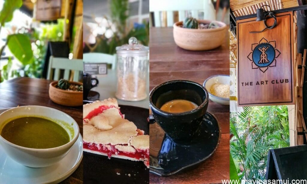 Banniere The Art Club restaurant vegetarien et vegan a Koh Samui