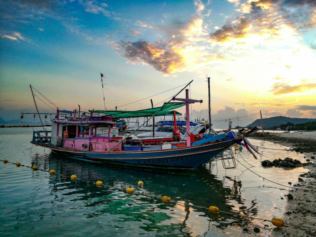 Coucher de soleil a Thong Krut (Koh Samui)