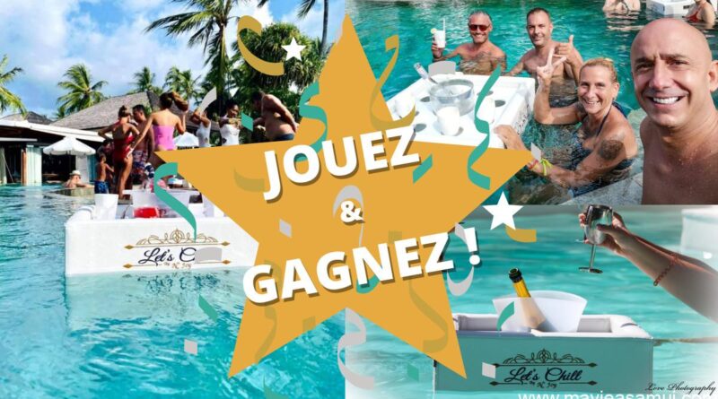 Jeu Concours Gratuit Ganez un Luxueux Bar Flottant N'Joy Pool Bar