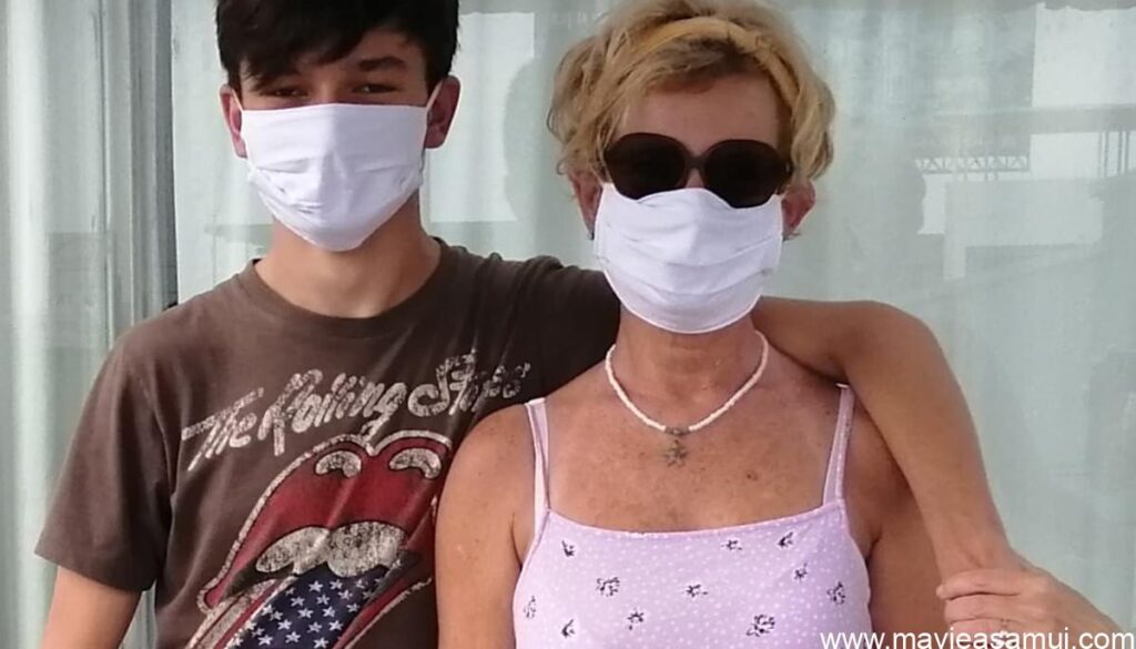 Sabine et Marco en quarantaine Covid-19 dans un hôtel a Bangkok
