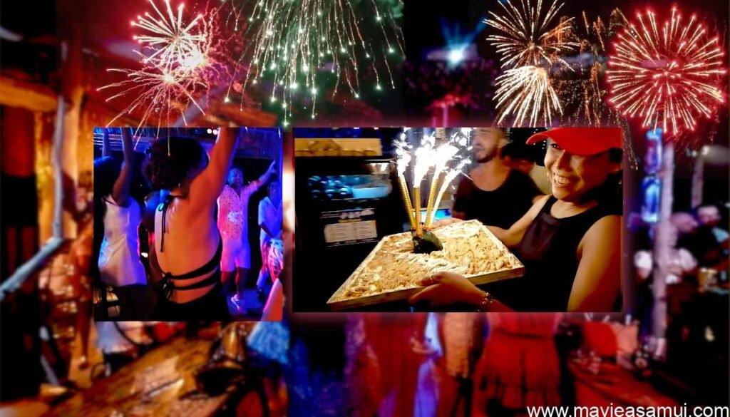 Anniversaire 1 an de la Bohemia Beach Lounge a Lami Beach, Koh Samui