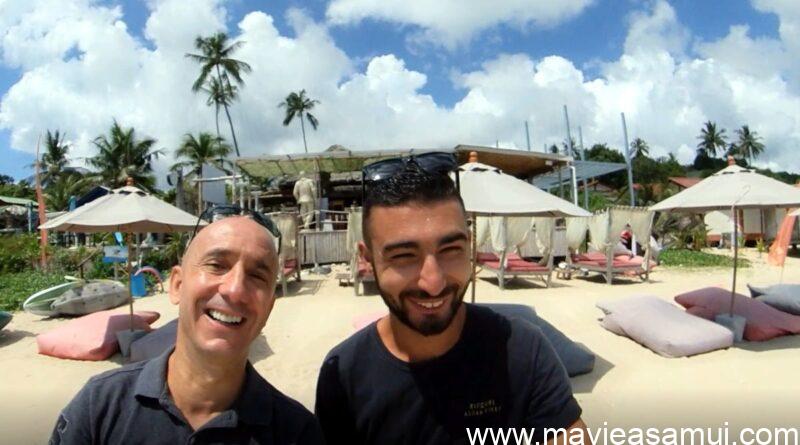 Annonce feu d'artifice a Lamai beach, Koh Samui