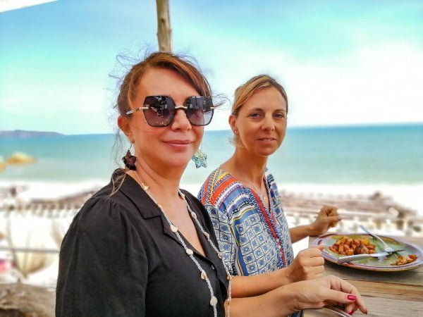 Christelle et Agnès a la journée Bodega de La Bohemia Beach Lounge a Koh Samui