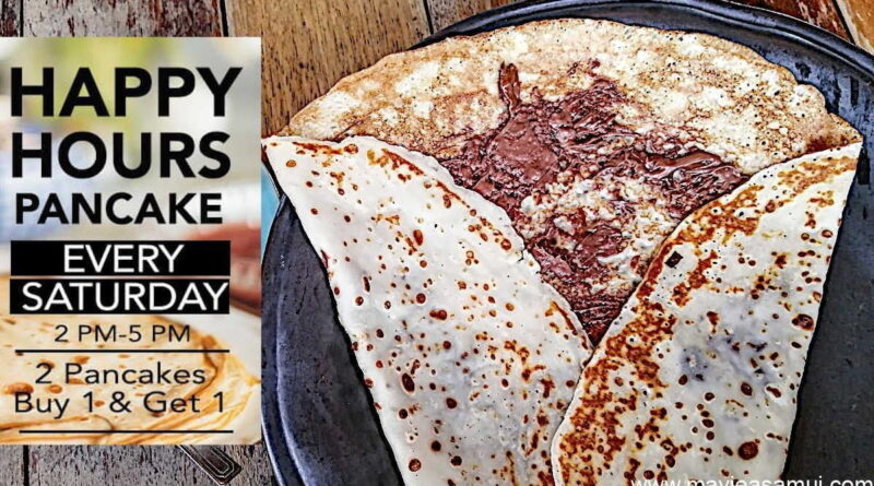 Happy Hours crepes a la Bohemia Beach a Koh Samui.