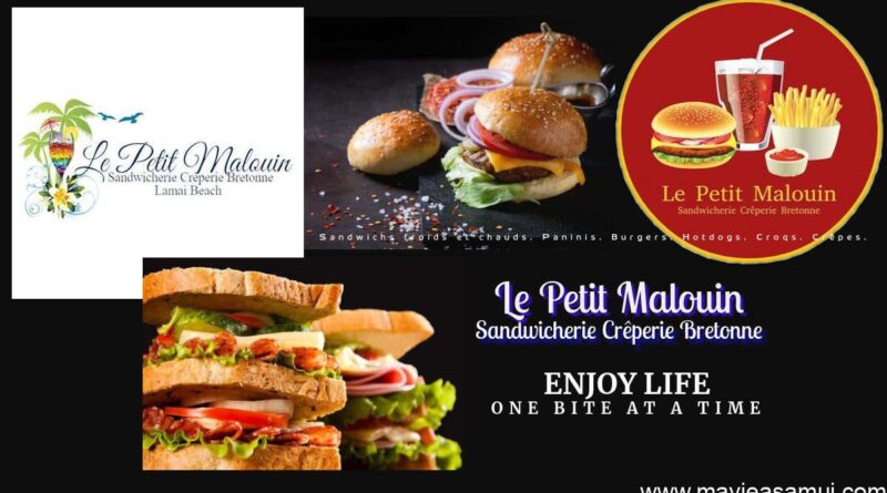 Le Petit Malouin est une sandwicherie / crêperie bretonne située à Lamai, Koh Samui