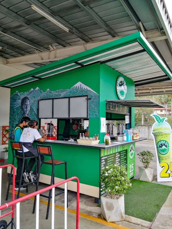 kiosque Diamond tea (thés glaces thais) a Makro Lamai