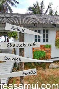 Déco au Café de Cool nomme également The Vibe et aussi Relax Samui dans le nord de l’île de Koh Samui a Ban Tai.