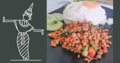 Phat kaphrao ou pad krapow ou kaprao est l'un des meilleurs plats populaires thaïlandais, ici au restaurant thaï Sand Sea Beach Resort sur Lamai Beach, Koh Samui