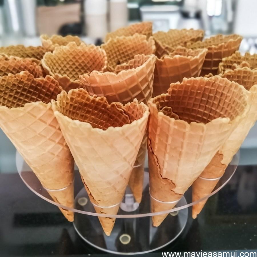 Les cornets de glace Rossini a Koh Samui