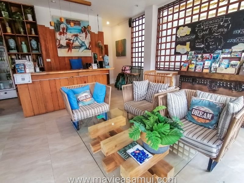 Réception de l’hôtel Hacienda a Fisherman's Village, Bophut, Koh Samui