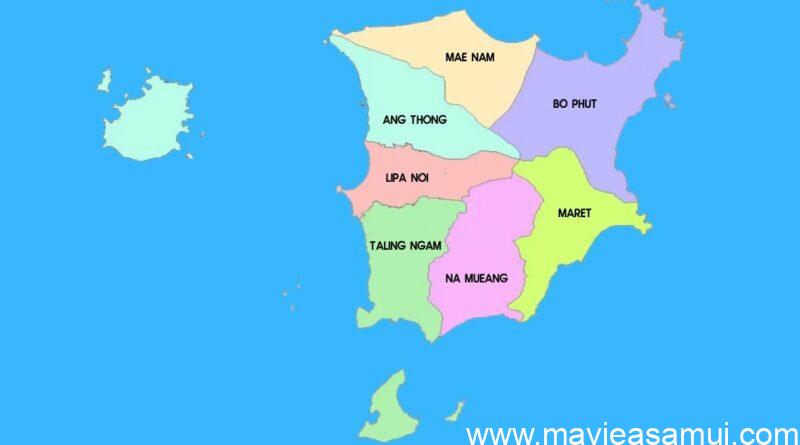 Les 7 quartiers de Koh Samui en Thaïlande.