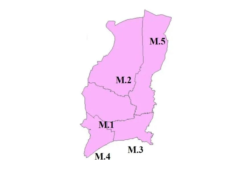 Na Mueang. Les 5 villages du quartier de Na Mueang et leur communautés sur l''île de Koh Samui en Thaïlande.