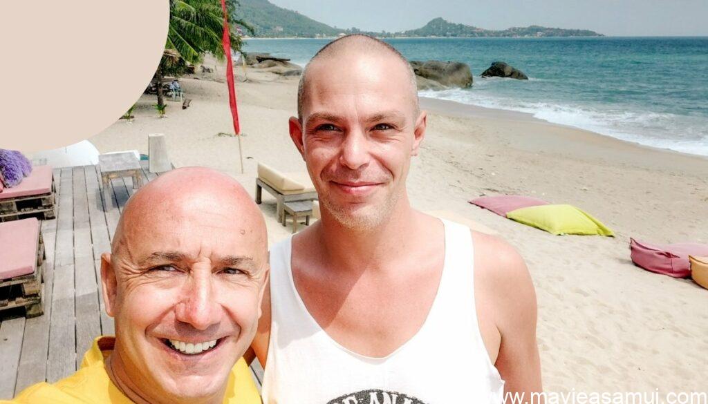 David, le nouveau repreneur de la Bohemia Beach Lounge et son concept Bora Bora a Koh Samui.