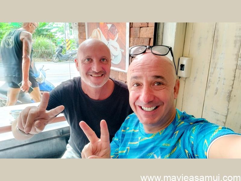 Bernie Samui Set petit-déjeuner à 100฿ (~ 2.70€ ou ~ CHF 2.65) à la boulangerie La Fabrique, Lamai, île de Koh Samui, Thaïlande.