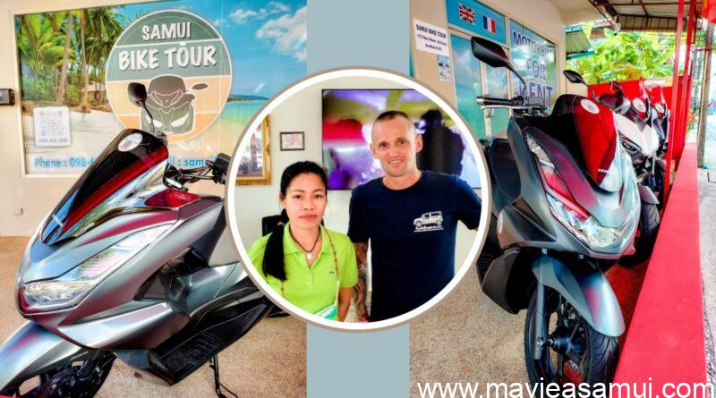 Samui Bike Tour, l'agence de location de scooters neufs a Koh Samui par Mika, Lamai.