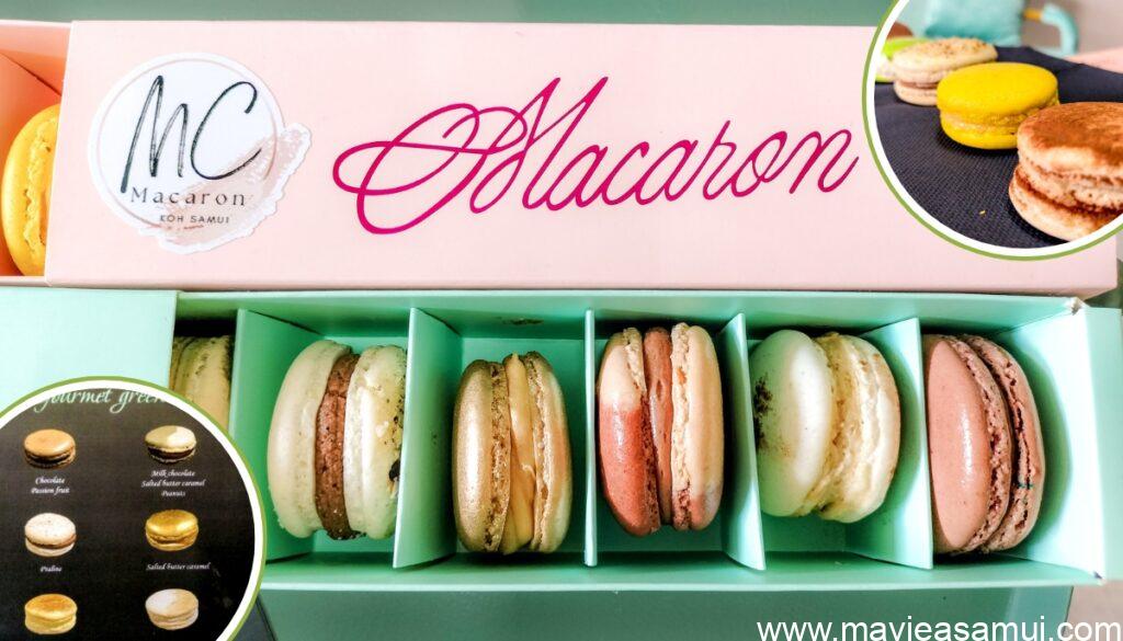 Boites MC Macaron avec 6 macarons, Koh Samui, Thaïlande
