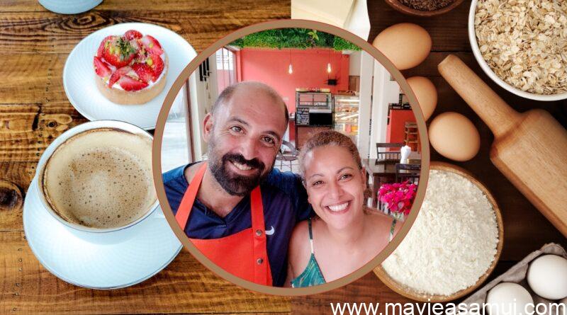 Pâtisserie Jardin Sucré à Maenam, Koh Samui, Thaïlande.