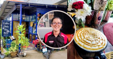 Café The Garage Life Coffee Shop à Maenam, Koh Samui, Thaïlande.