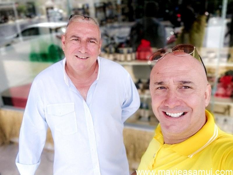 Herve Droin de chez Secret Of Samui et Bernie Samui le blogueur francophone de Koh Samui, Thaïlande.