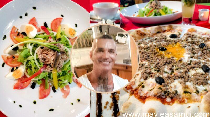 Restaurant et pizzeria le Via Notte Samui à Chaweng, Koh Samui, Thaïlande.