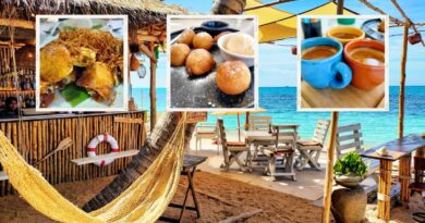 Restaurant Hug à Koh Samui, un restaurant thaï pittoresque dont la spécialité est le poulet rôti à la citronnelle croustillante, plage de Bang Po.