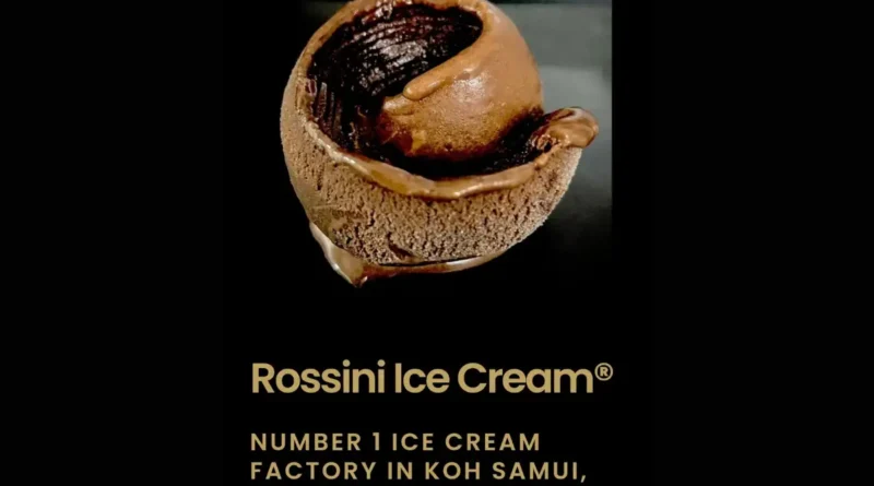 Découvrez le nouveau site web de l'entreprise Rossini Ice Cream à Koh Samui en Thaïlande du Sud.