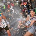 Songkran 2024 sur Lamai Beach à Koh Samui en Thaïlande du sud.