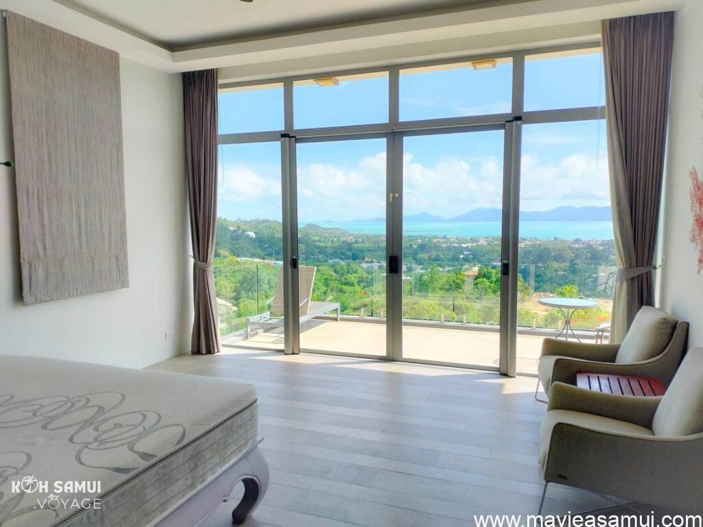 Une des 4 chambres, ici vue mer