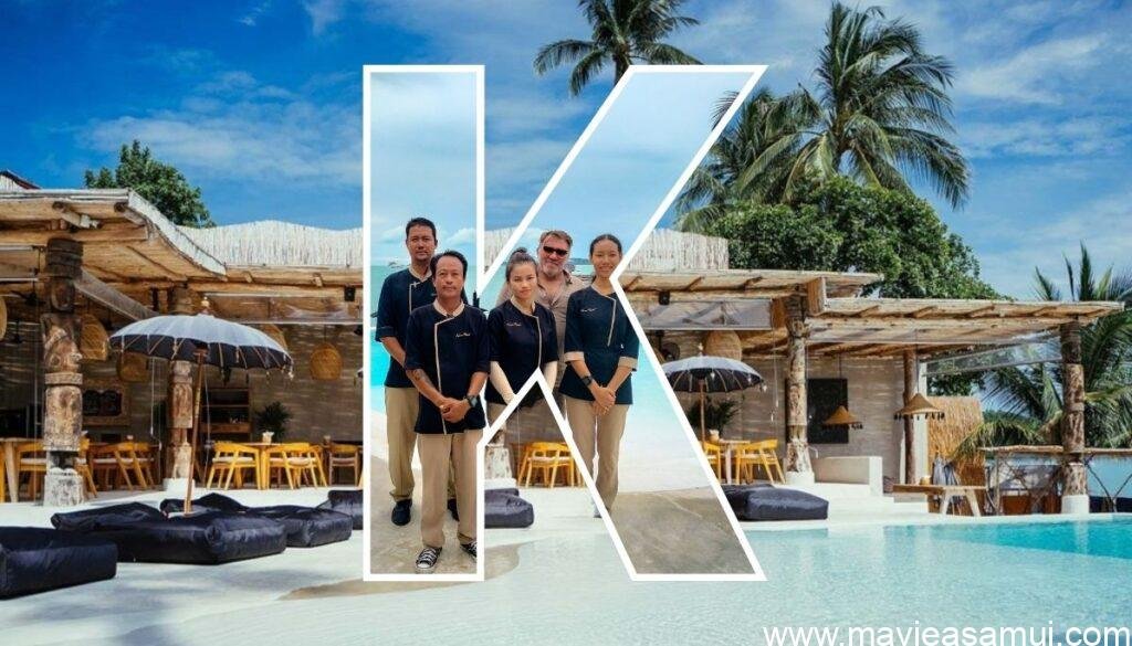Karma beach Resort a Koh Samui, villas chics et beach club sur la plage de Bophut.