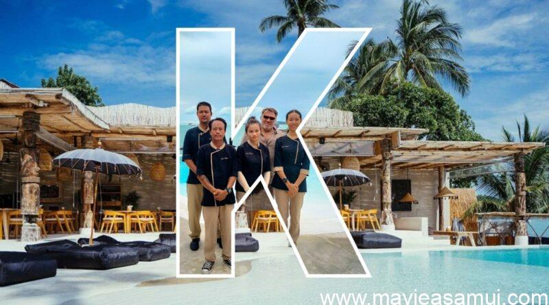 Karma beach Resort a Koh Samui, villas chics et beach club sur la plage de Bophut.