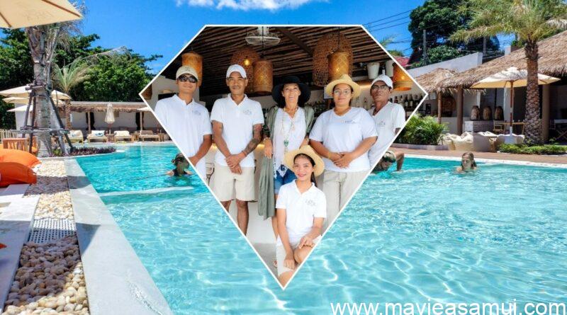 The Deck est un beach club tendance et chic sur la plage de Bophut près de Fisherman's Village, sur l'île de Kph Samui en Thaïlande.