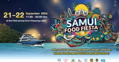 Samui Food Fiesta est un festival culinaire qui se déroulera les 21 et 22 septembre 2024 près du lac de Chaweng à Koh Samui, en Thaïlande du Sud.