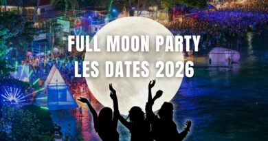 Dates Full Moon Party 2026 : Le Calendrier Officiel à Koh Phangan Calendrier officiel des dates de la Full Moon Party 2026 à Koh Phangan avec transferts depuis Koh Samui.