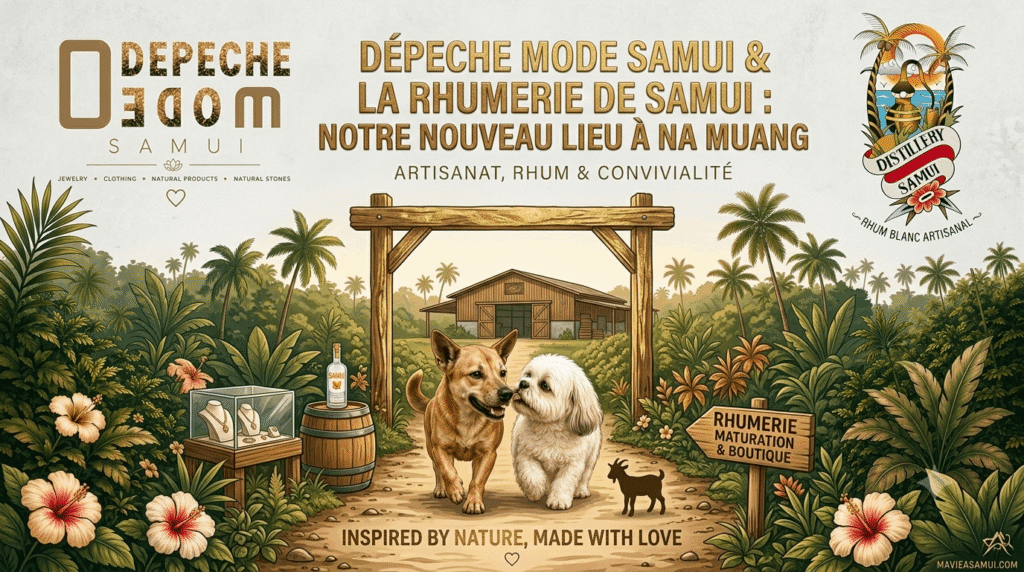 La boutique Depeche Mode & La Rhumerie de Samui : Découvrez leur nouvelle adresse commune à Na Muang !