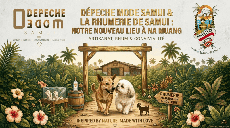 La boutique Depeche Mode & La Rhumerie de Samui : Découvrez leur nouvelle adresse commune à Na Muang !